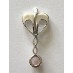 Pendant Silver Rose Quartz Healing Angel